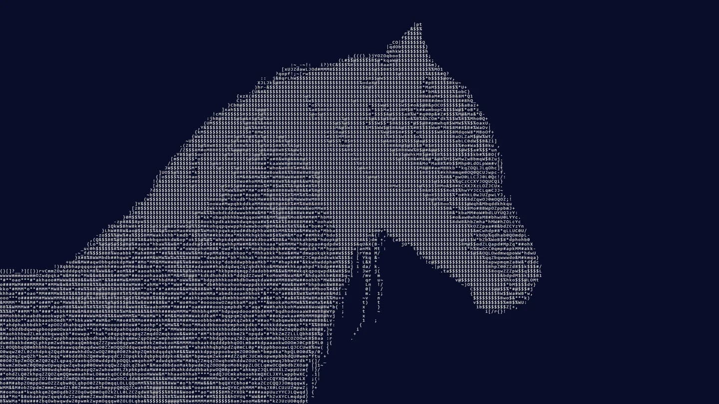 Night script: Fine ivory characters on deep ink blue.
